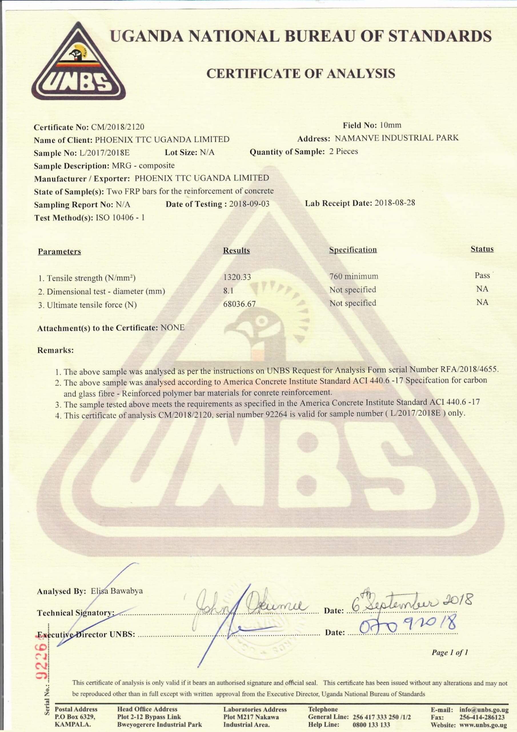UGANDA NATIONAL BUREAU OF STANDARDS