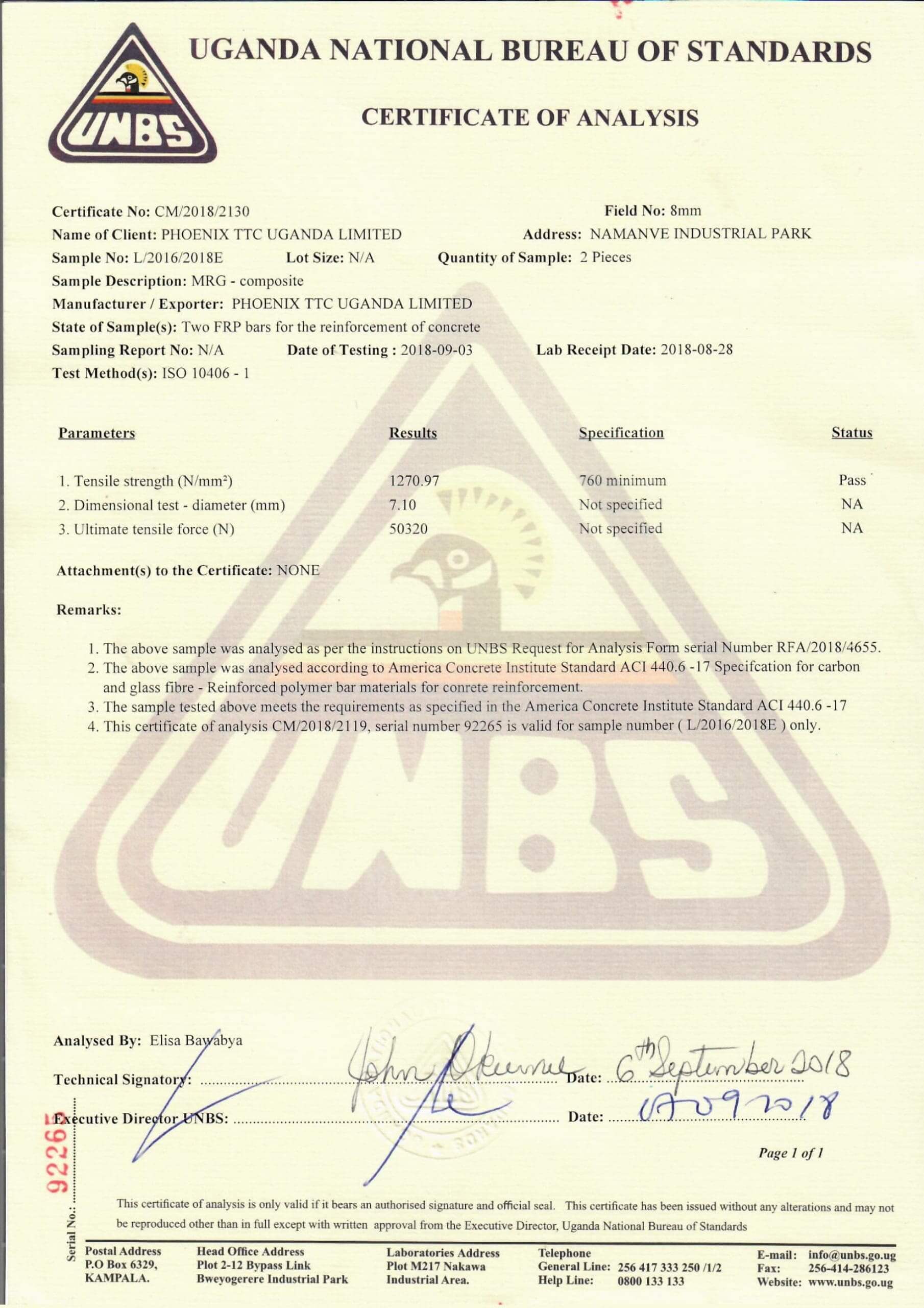 UGANDA NATIONAL BUREAU OF STANDARDS