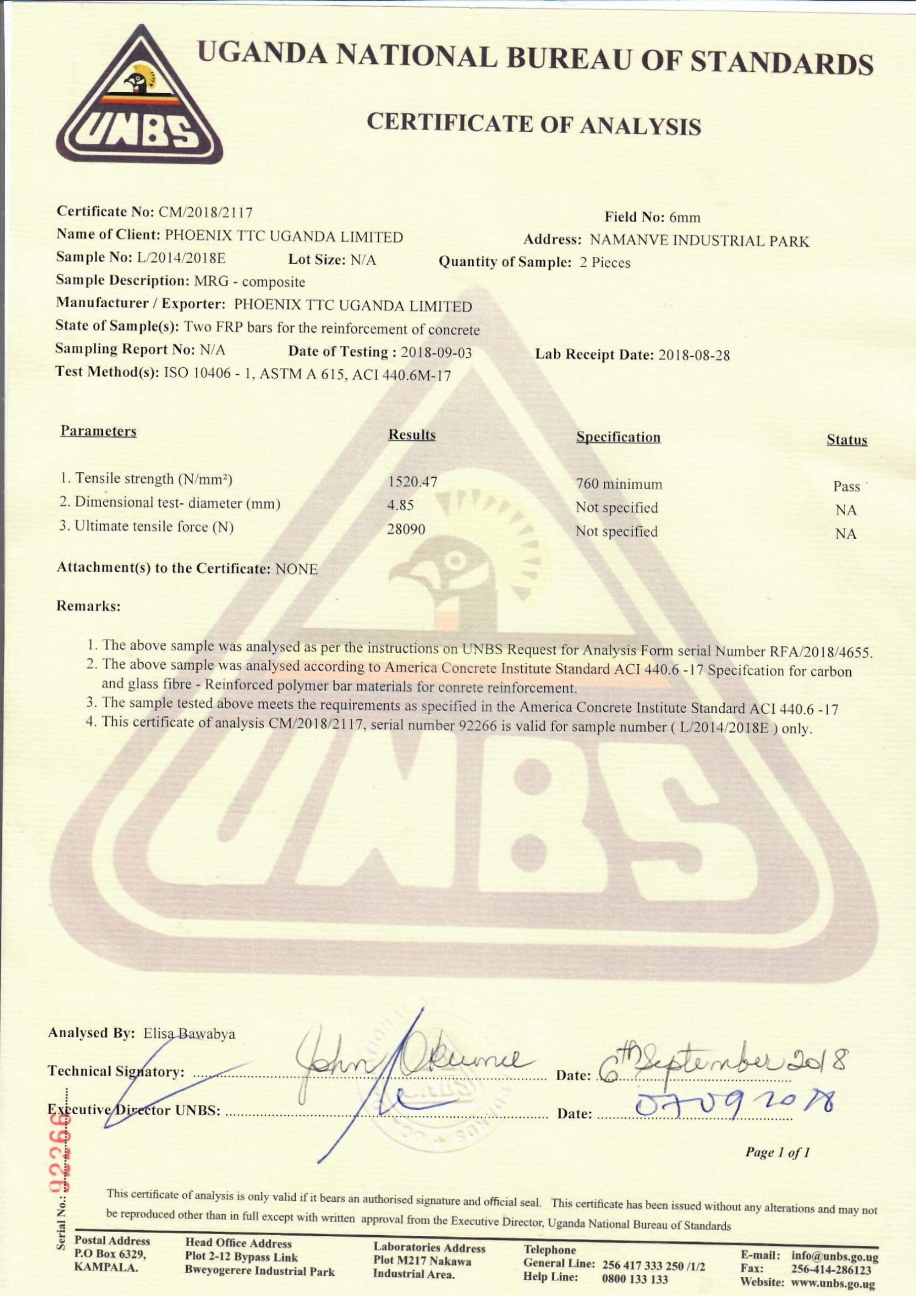 UGANDA NATIONAL BUREAU OF STANDARDS